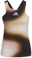 adidas Performance adidas Tennis-Tank Melbourne Printed Y-Tanktop schwarz/sand/weiss Damen