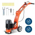 VEVOR Elektrischer Betonbodenschleifer, 7 Zoll, handgeführter Schleifer, 2,0 PS, Betonbodenpolierer, 1500 W Schleifmaschine, 1400 U/min, aufgerüsteter bürstenloser Motor, Oberflächenschleifer