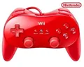Wii - Original Controller / Pad #rot Classic Gamepad Pro [Nintendo]