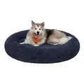 Hundebett flauschig, Katzenbett, Donut Kissen, waschbar, Polsterung in der Mi...