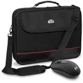 PEDEA Laptoptasche Notebooktasche 13,3 / 15,6 / 17,3 / 18,4 / 20,1 mit Maus (18,4 Zoll (46,7 cm), mit Funkmaus), mit stabilem Schutzrahmen, wasserabweisend, verstellbarer Schultergurt 18,4 Zoll