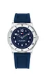 Tommy Hilfiger Uhr mit DREI-Zeiger-Quarzwerkfür die Jugend mit Blaues Silikonarmband - 1720040