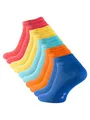 10 Paar COTTON-Essentials Sneaker Socken, Baumwolle, Fun Colours, Gr. 43-46