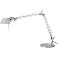 Tischleuchte Tolomeo Tavolo Artemide Aluminium grau, Designer de Lucchi & Fassina, max. 123 cm