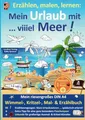 Erzählen, malen, lernen: Mein Urlaub mit … viiiel Meer!: Mein riesengroßes DIN A4 Wimmel-, Kritzel-, Mal- & Erzählbuch – das Malbuch mit dem PLUS