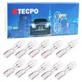 10x TECPO GLASSOCKEL BIRNE INNENRAUM TACHO BELEUCHTUNG W2x4.6d 12V 1.2W LAMPE