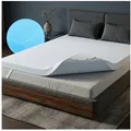 Arensberger, Topper ESSENCE Matratzentopper, Gelschaum, 5 cm, für alle Matratzen, 5 cm hoch, Gel Foam, (120 x 200 cm), kühlend, waschbarer Bezug, rutschfest, 90x200 140x200 & mehr 120 cm x 200 cm x 5 cm