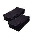 IC-collection 12er Pack Friseurhandtuch - schwarz - farbecht - 100% Baumwolle 2 (Zwirnfrottee, 40 x 90 cm)