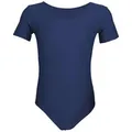 Aquarti Turnanzug Aquarti Mädchen Kurzarm Ballettanzug Einfarbig blau 116