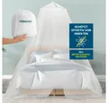 Hoberg Moskitonetz Insekten-Baldachin 60x1200x250cm weiß, Fliegengitter Mücken Schutz Einzel- und Doppelbetten