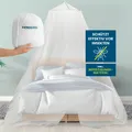 HOBERG Moskitonetz Reise - XXL Mückennetz Bett Outdoor für Einzel- & Doppelbett
