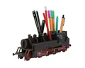 WERKHAUS® Aufbewahrungsbox Werkhaus - Stiftebox Dampflok BR64 Schwarz WE2093 Lok Zug Stifte-