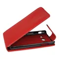 Mobilfunk Krause - Flip Case Etui Handytasche Tasche Hülle für Huawei Ascend Y300 (Rot)