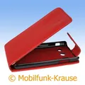 Flip Case Etui Handytasche Tasche Hülle f. Huawei Ascend Y300 (Rot)