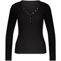 Hunkemöller Pyjama-Obertei in Schwarz - L