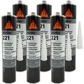 Sikaflex 221 Dichtstoff Kleber schwarz 6x 300ml Dichtmasse überlackierbar