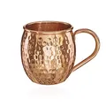 NKlaus 140g Kupferbecher reines Kupfer 100% Ayuverda Kupfertasse Oval Moscow Mule 500ml 11261