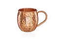 NKlaus Becher 140g Kupferbecher reines Kupfer 100% Ayuverda Kupfertasse Oval Moscow, Kupfer