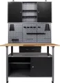 ONDIS24 Werkstatt-Set, inkl. Werkbank, Werkzeugschrank, Lochwand & 22-tlg. Hakenset