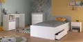 Parisot Jugendzimmer-Set Pirouette, (Kinderzimmer in weiß mit Grau oder Rosa, Komplett-Set 4-teilig), inklusive 2x Bettschubkasten