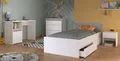 Kinderzimmer Möbel Set 4-tlg komplett Bett Schreibtisch Mädchen rosa Jungen grau