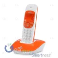 BRONDI NICE Telefon Cordless Volume Einstellbare Display Groß Weiß Orange
