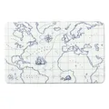 Bow & Hummingbird - 1825021-3 - Frühstücksbrettchen, Maritim, Schatzkarte, Melamin, 23,5cm x 14,5cm, mehrfarbig, spülmaschinengeeignet