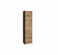 ibonto Hochschrank Platzsparender Badezimmerschrank Aufbewahrungsmöbel Bad & Küche