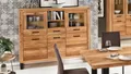 Highboard Tina Vitrine Buffet Schrank Esszimmer in Eiche teilmassiv geölt 158