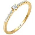 Elli DIAMONDS Geo Microsetting Diamant (0.1 .) 585 Gelbgold 50 Damen 