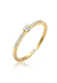 Elli DIAMONDS Verlobungsring Microsetting Diamant (0.11 ct) 585er Gelbgold