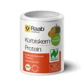 Raab Vitalfood Bio Kürbiskern-Protein Pulver, reines Proteinpulver mit 59 % Eiweiß, aus biologischem Anbau Österreich, vegan, 120 Gramm