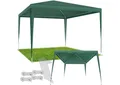 tectake Pavillon Partyzelt Farah, wasserdicht, Stecksystem, 3x3m mit UV-Schutz, mit 0 Seitenteilen, (300 x 300 x 250 cm, Komplettset), im Stecksystem