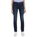 TOM TAILOR Gerade Jeans Alexa Straight mit Kontrastnähten blau 28