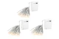 3 x 20er Batterie Lichterkette 2,85m LED warmweiß transparentes Kabel für Innen