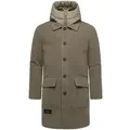 Stone Harbour Trenchcoat Thiagoo XX Kurzmantel in Wollmantel-Optik mit herausnehmbaren Inlay braun XL (54)