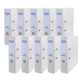 Master Ordner Breit 10er Pack/DIN A4 / 7,5 cm / 10 Stück/Weiße/Kunststoffbezu...