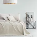 RESTILO Tagesdecke beige Cappucino 260x280 Bettüberwürf zweiseitig Ultrasonic Steppung Polyester Softa