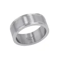 s.Oliver Ring Edelstahl Herren Ringe, Silber, Kommt in Schmuck Geschenk Box
