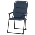 Campingstuhl klappbar mit Armlehnen Dunkelblau Premium