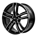 1x RC-DESIGN RC27 schwarz glanz voll-poliert (sgvp) 7.5Jx17 5x112 ET28