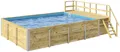 weka Rechteckpool 595 Gr. 2 mit Sonnendeck und Technikraum (Set, 10-tlg), BxLxH: 416x644x116 cm, verschiedene Folienfarben