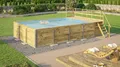 Massivholzpool 595 Gr.2 Blau B x T x H 500 x 650 x 203