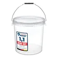 Garronda Eimer mit Deckel 20 L für die Lagerung von Lebensmittel- und Chemischen Produkten 1 Stück Transparent GD-0072