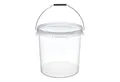 Garronda Putzeimer Eimer mit Deckel Transparent GD-0072, (1-tlg), für Lebensmittel und Chemikalien