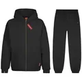 CUBAIANS Trainingsanzug Vinales Herren Jogging Anzug für Männer Hausanzug schwarz XXL