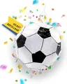 Party Factory – Pinata Fußball für Jungen & Mädchen zum Befüllen & aufhängen – Schlag-Piñata als Party Deko mit ⌀ 27 cm für Geburtstag & Mottopartys – Partyspiel Motiv-Pinjata für Kinder