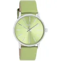 Oozoo Armbanduhr grün Leder Timepieces Damen Analog-Quarzuhr UOC11367 - Grün