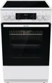 Gorenje GEC5C41WG - G600 Standherd mit 5 Jahre Garantie, Weiss, mit Glaskeramik Elektrokochfeld, ca. 50 x 85 cm