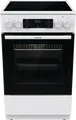Gorenje Elektro Standherd GEC5C41WG | Glaskeramik 50cm | Umluft-Backofen 70L | A | Teleskopauszug | Weiß, A (Spektrum:  bis D)